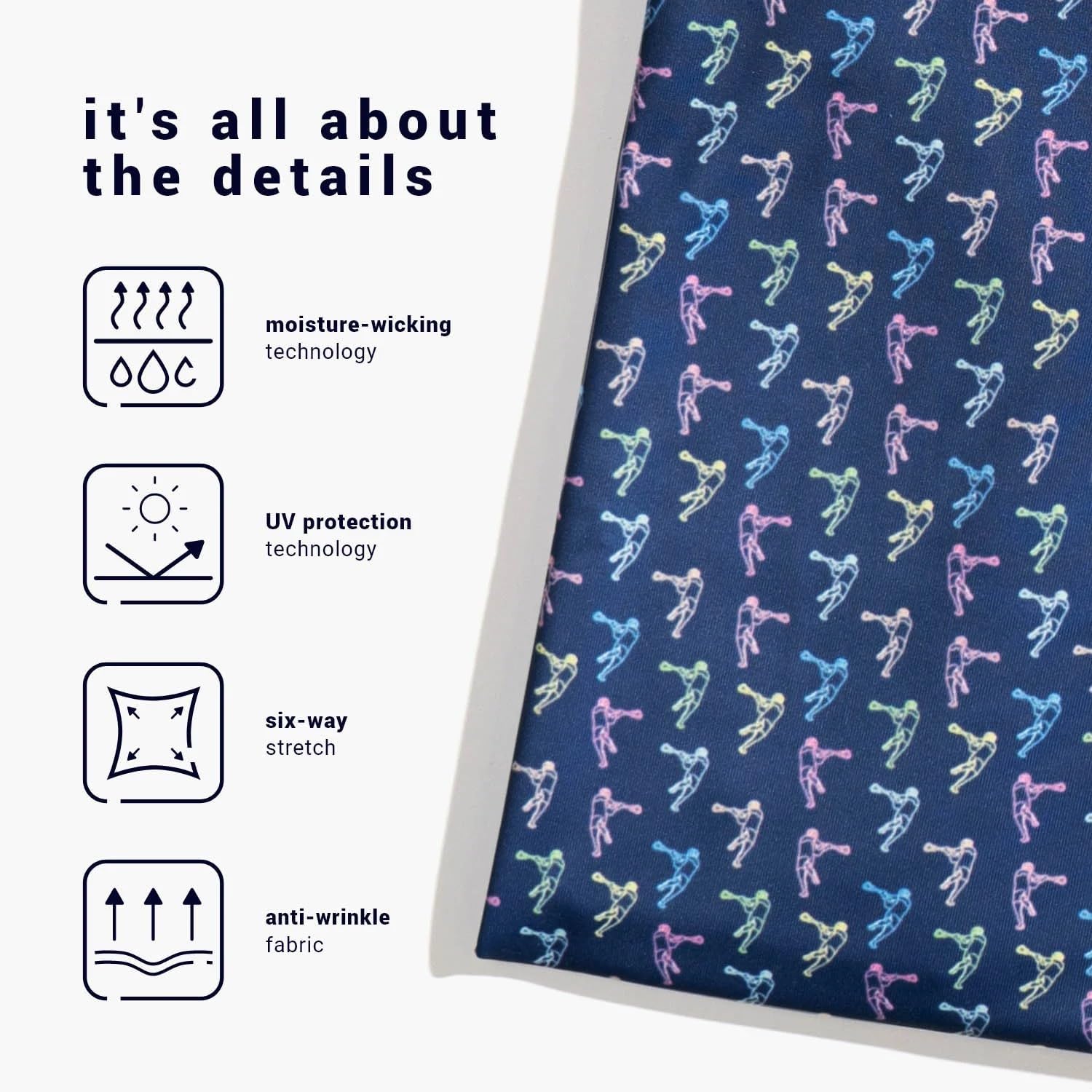 ChalkTalkSPORTS Lacrosse Short Sleeve Polo Shirt - Lacrosse Performance Sports Polo - Neon Lacrosse - Youth X-Large - Image 4