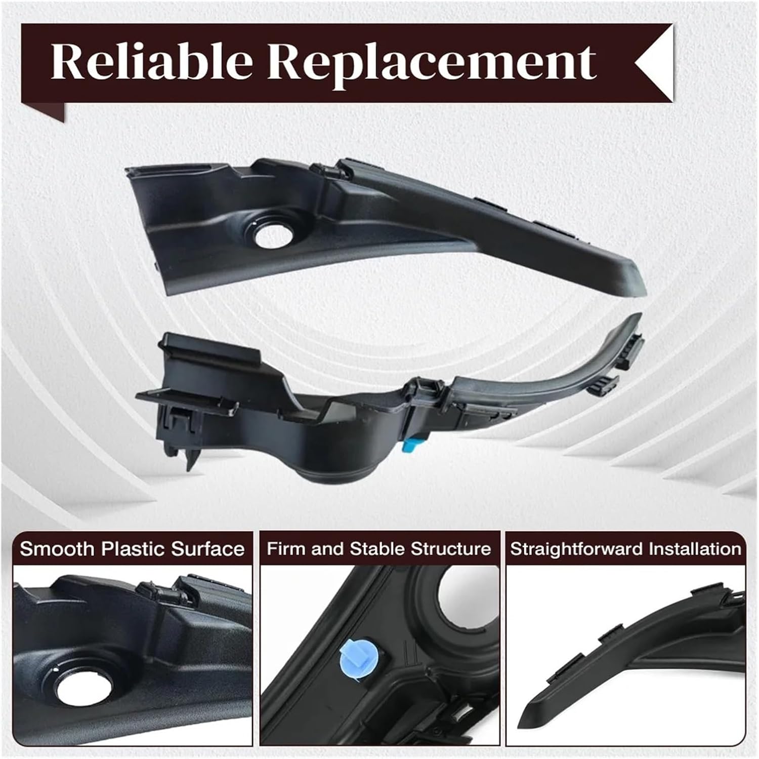 Wiper Side Cowl Cover Trim Panel for Civic 9th 2012-2015 Windshield Louvers Outer Extension Trim 74210TR0A00 74220TR0A00