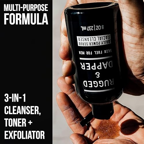 Miniatura 2 de Limpiador facial para hombre 8onzas limpiador diario de poros con ingredientes naturales y orgánicos un exfoliante de calidad profesional para