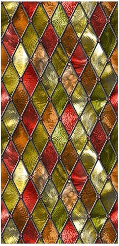 VOSAREA Adhesivo estático para ventana, película de privacidad para ventana, vinilo decorativo para ventana, adhesivo estático para ventana, no