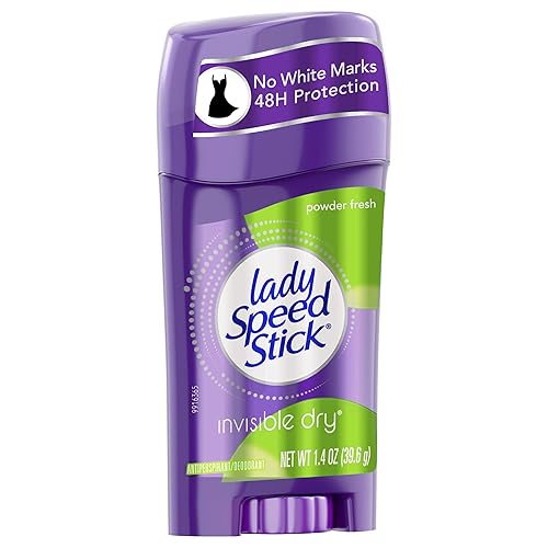Lady Speed Stick Invisible Dry Antiperspirant - Powder Fresh 1.4oz(Powder Fresh,1.37 Ounce (Pack of 12))