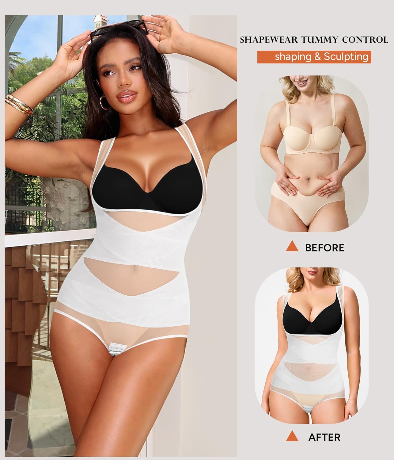 Body Shaper Tummy Control Shapewear Bodysuit for Women Waist Trainer Butt Lift Faja Body Suit - Image 5