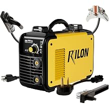 x Rilon Stick Welder 160GS, Arc Machine 110V/220V, Mini 60KHz IGBT High Inventor Frequency, Dual Voltage MMA Welding Kit, Hot Start Force Non-Stick 160A DC, Yellow, S ARC 160GS