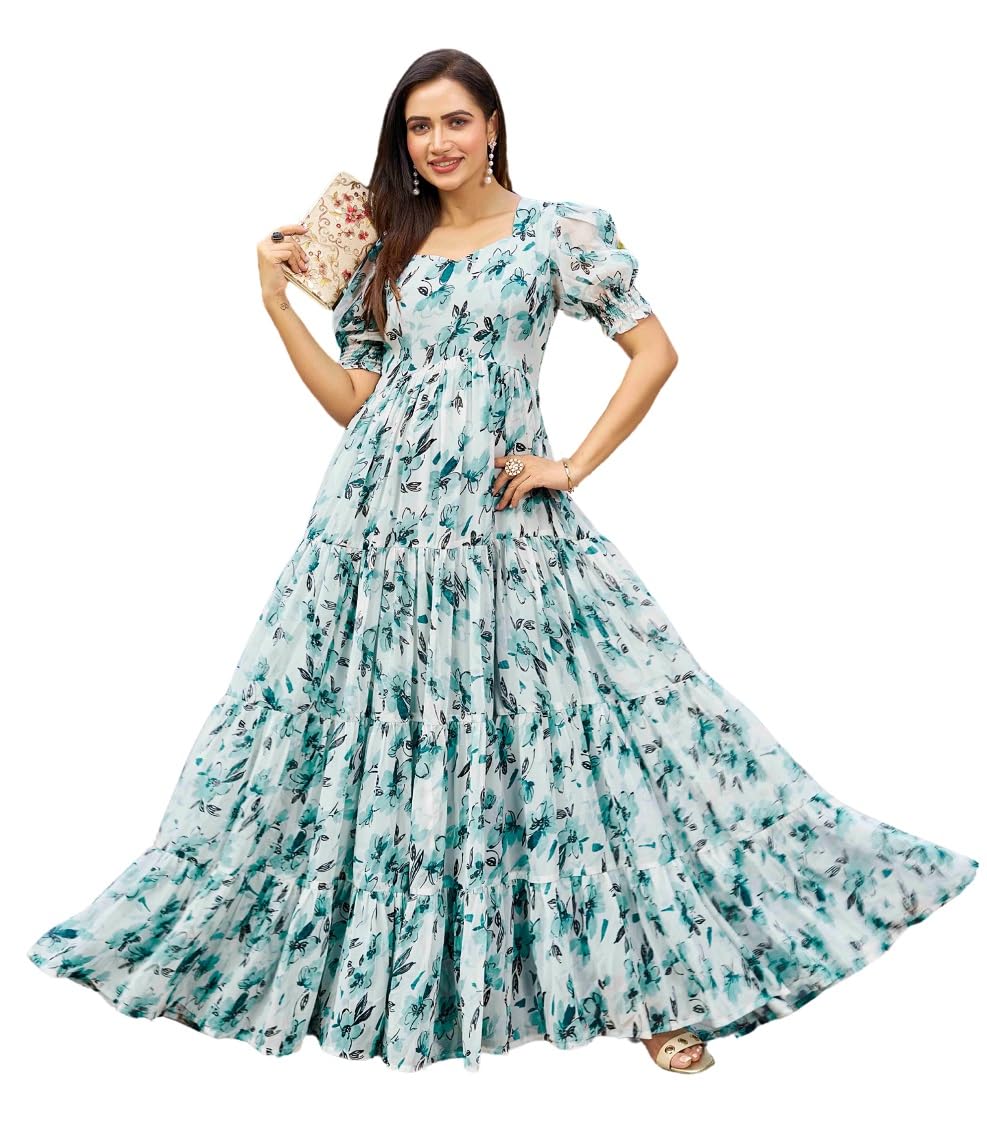 odd by chansi trendz Women's Flared Gown Georgette All Over Print Maxi Length-picture-10