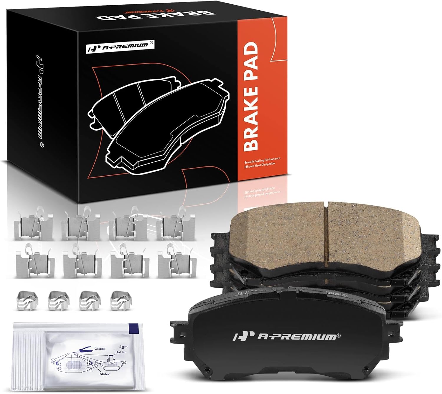 A-Premium Front Ceramic Brake Pads Set Compatible with Mazda 6 2014-2021, 4-Pack