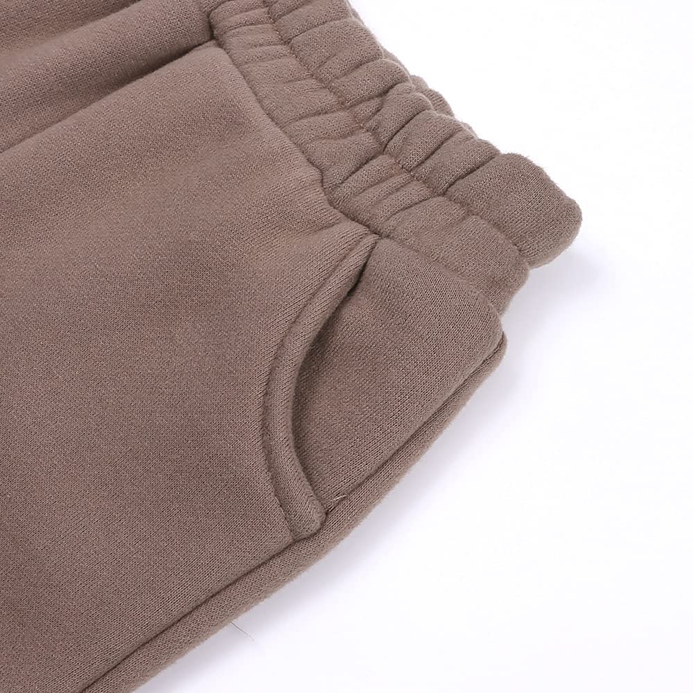 MYGBCPJS Youth - Set di 2 tute da jogging in pile con cappuccio + pantaloni della tuta, per ragazzi e ragazze, abbigliamento sportivo