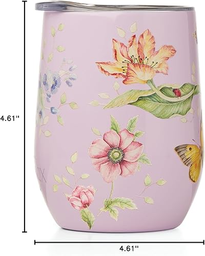 Miniatura 7 de Lenox 895740 Butterfly Meadow Lavanda Vaso de vino de acero inoxidable