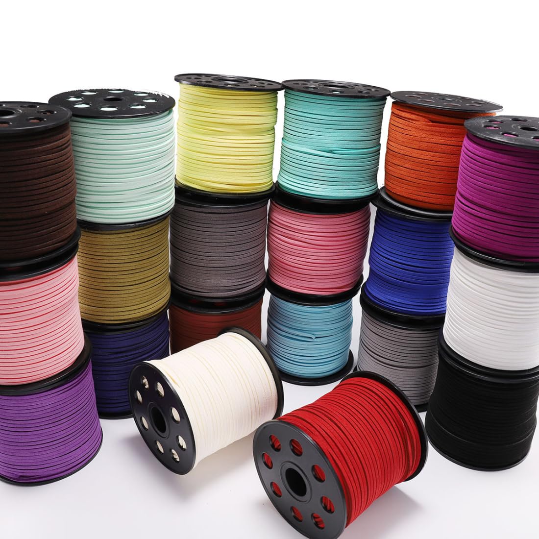 1 pezzo 10 M x 2,5mm Cordino in pelle scamosciata Faux, corde in pelle per classici lavori fai da te, per bracciali, per creazione di gioielli, collane fai da te, imballaggio regalo, marrone B
