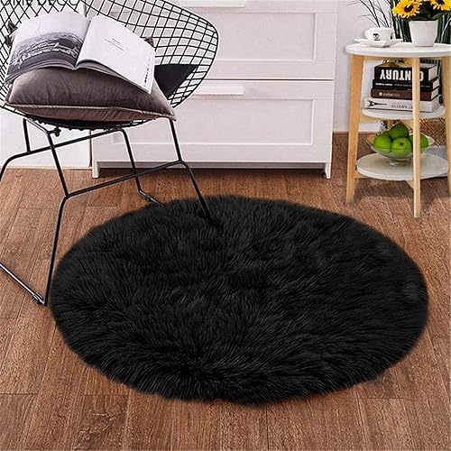 Miniatura 195 de Goolela Alfombra de piel sintética blanca de 2 x 6 pies, alfombra rectangular de piel de oveja sintética para dormitorio, mullida y mullida Blanco