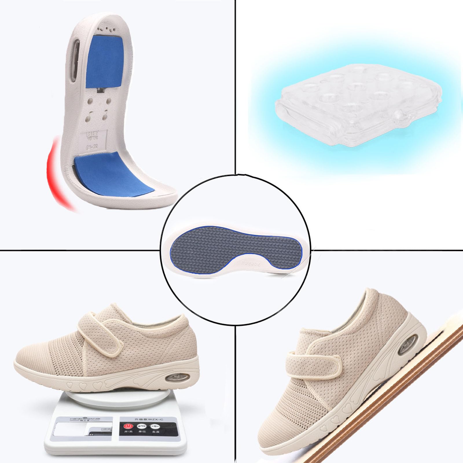 Buty dla cukrzyków, dla mężczyzn, ortopedyczne, męskie i damskie, szerokie dopasowanie, dla opuchniętych stóp, buty zdrowotne, dla seniorów, rehabilitacji