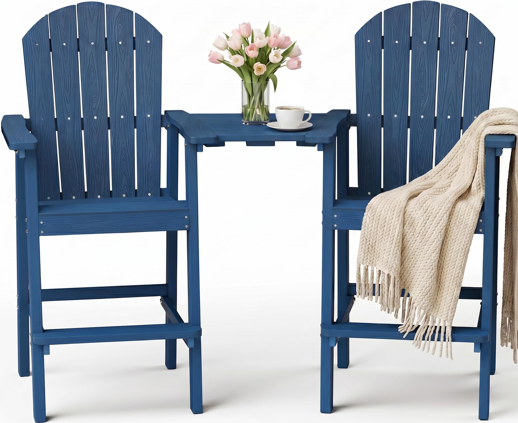 Amazon.com : YEFU Tall Adirondack Chairs Set of 2: Oversize