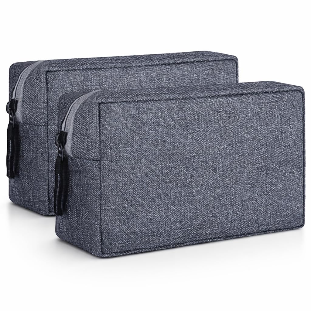 DRUDRAYA Electronics Accessories Case, Gadget Charger Pouch/Travel Organizer Pouch for Cables/Hard Disk/Charger (Pack of 2)-image-29