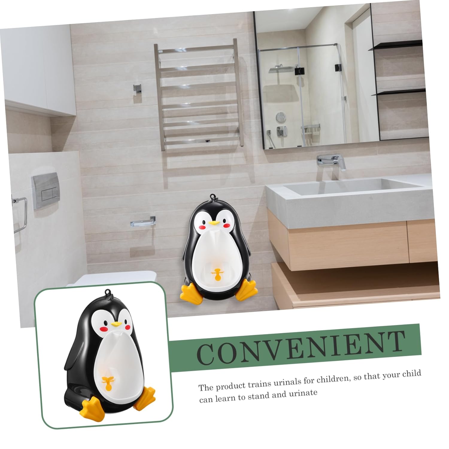 NOLITOY Boys and Girls Urinal for Potty Training High Class Pp Material Wall Mountable Fun Design