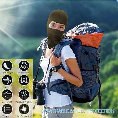 Miniatura 3 de 4 Pcs Balaclava Face Ski Mask Full Face Cover Hood Shiesty Masks for Men Women