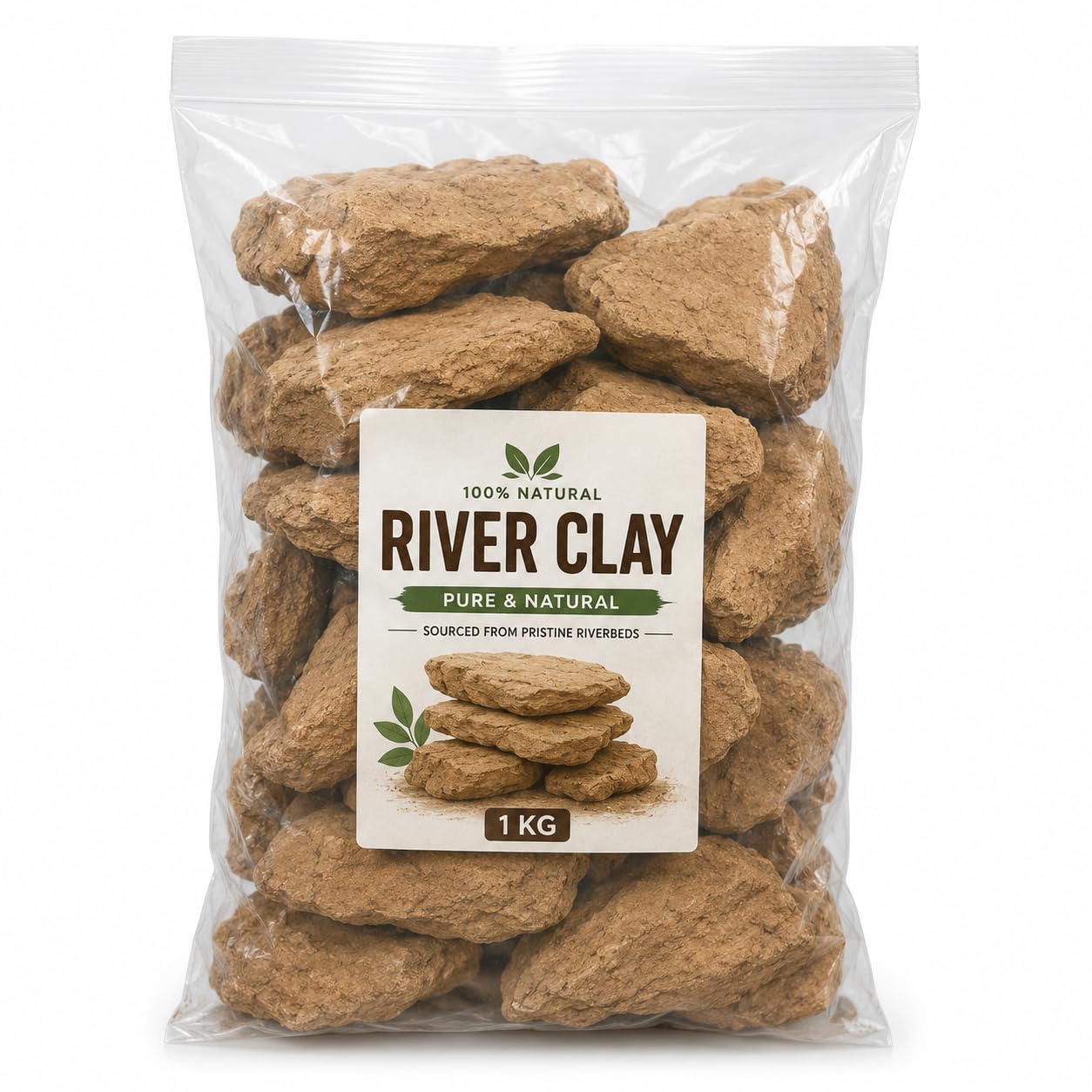 River Clay Natural Mud (1kg) for Face Pack, Hair Mask, Body Detox, Pottery Craft & DIY Beauty Remedies | Pure Chemical Free Clay for Skin Care & Spa Use.-image-42