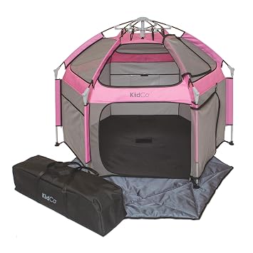 KidCo - Play N GoPod Lightweight Portable Kids Travel Camp Tent Playard, Play Tent Ages 6 Months - 8 Years Pink