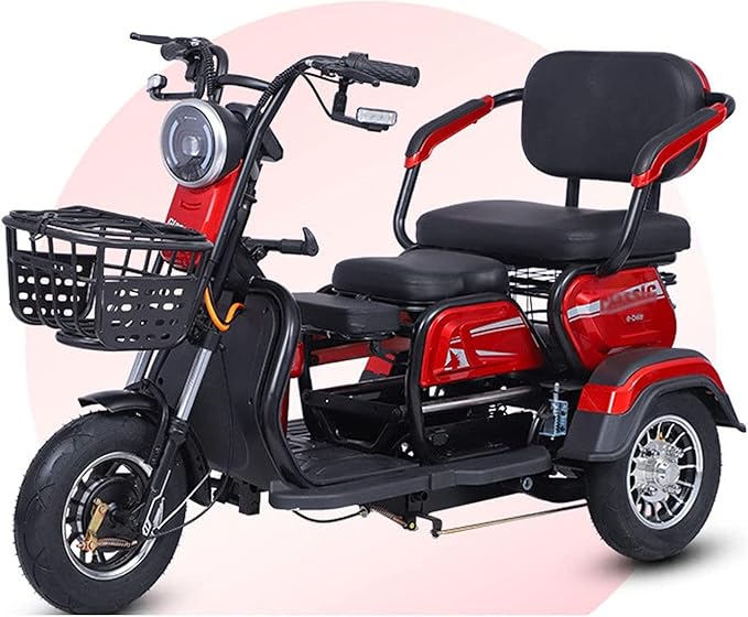 3 Wheeled Electric Scooter,Heavy-Duty Electric Mobility Scooters for