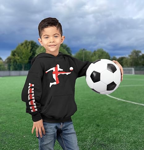 Felpa Con Cappuccio Personalizzata Per Uomo E Bambino | Con Nome, Numero E Logo Squadra | Tasca A Marsupio, Morbida E Traspirante - 3