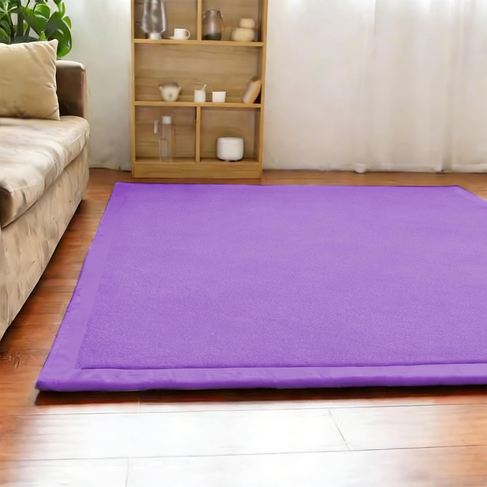 Tapis de chambre d'enfant en velours doux pour coin jeu au salon et rebord de fenêtre