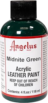 Angelus Midnite Green Acrylic Leather Paint 118ml