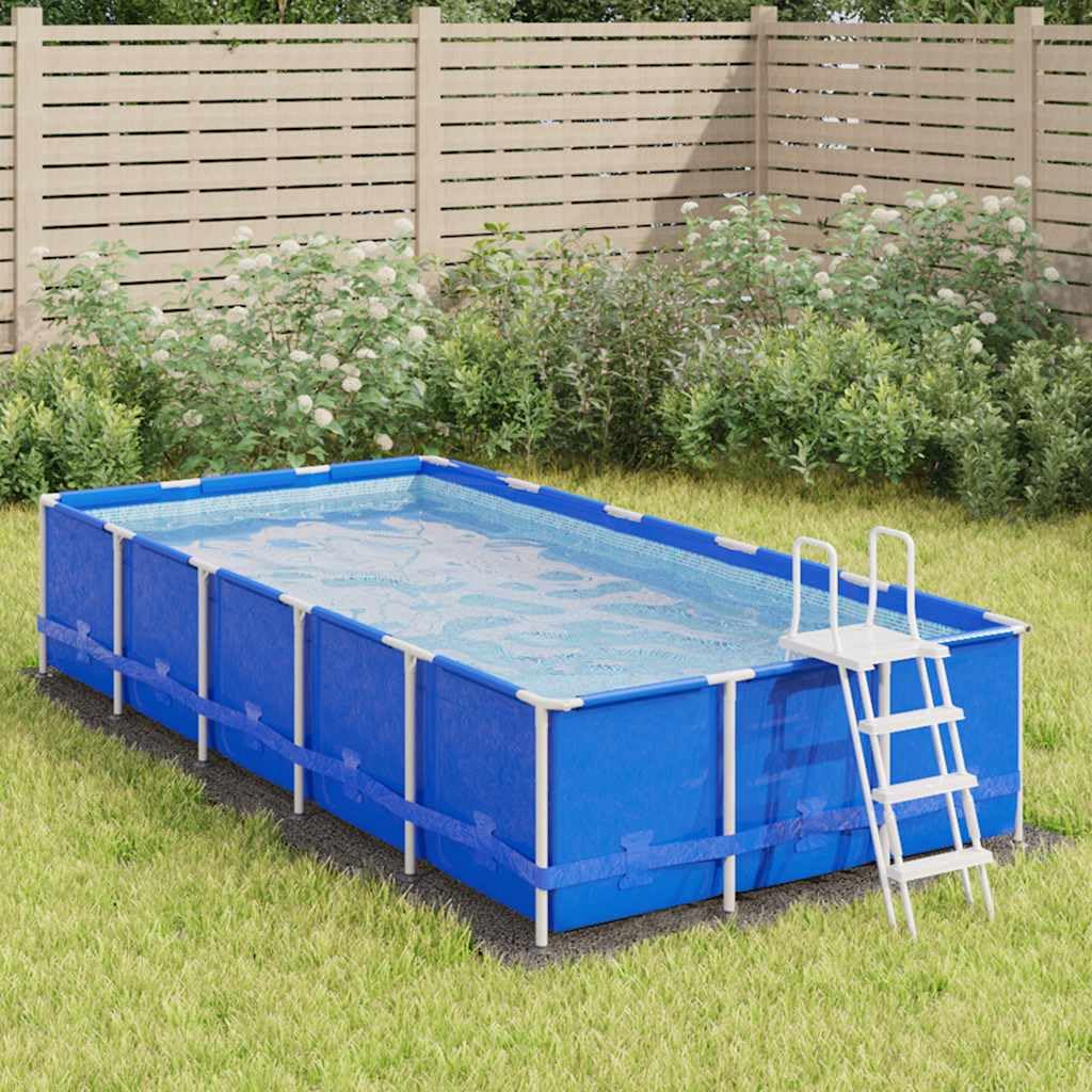 vidaXL Tapiz de Suelo Piscina geotextil poliéster Gris Claro 420x220cm, Lona Suelo Piscina, Protector de Suelo para Piscina, Alfombra de Piscina