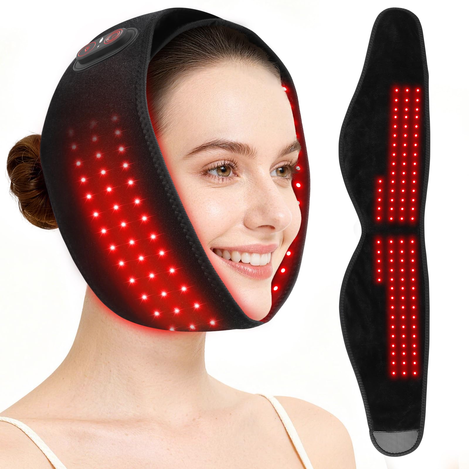 Photo 1 of FlareMore Cordless Face Heating Pad for TMJ Pain Relief - Black