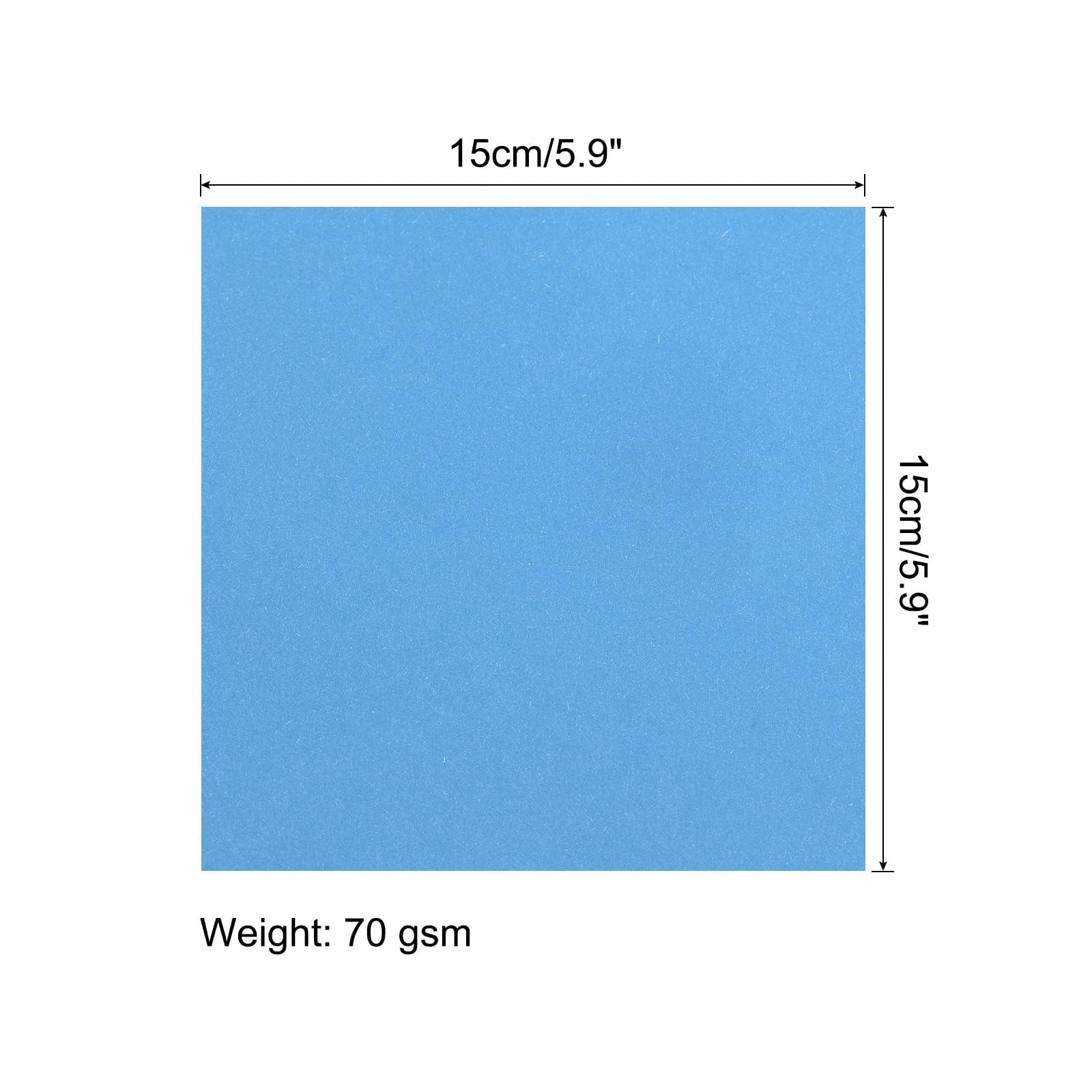 TOP-VIGOR 100 Sheets Coloured Origami Paper, 15cm x 15cm Double Sided, Handmade Craft Papers for DIY Art Crafts - Image 2
