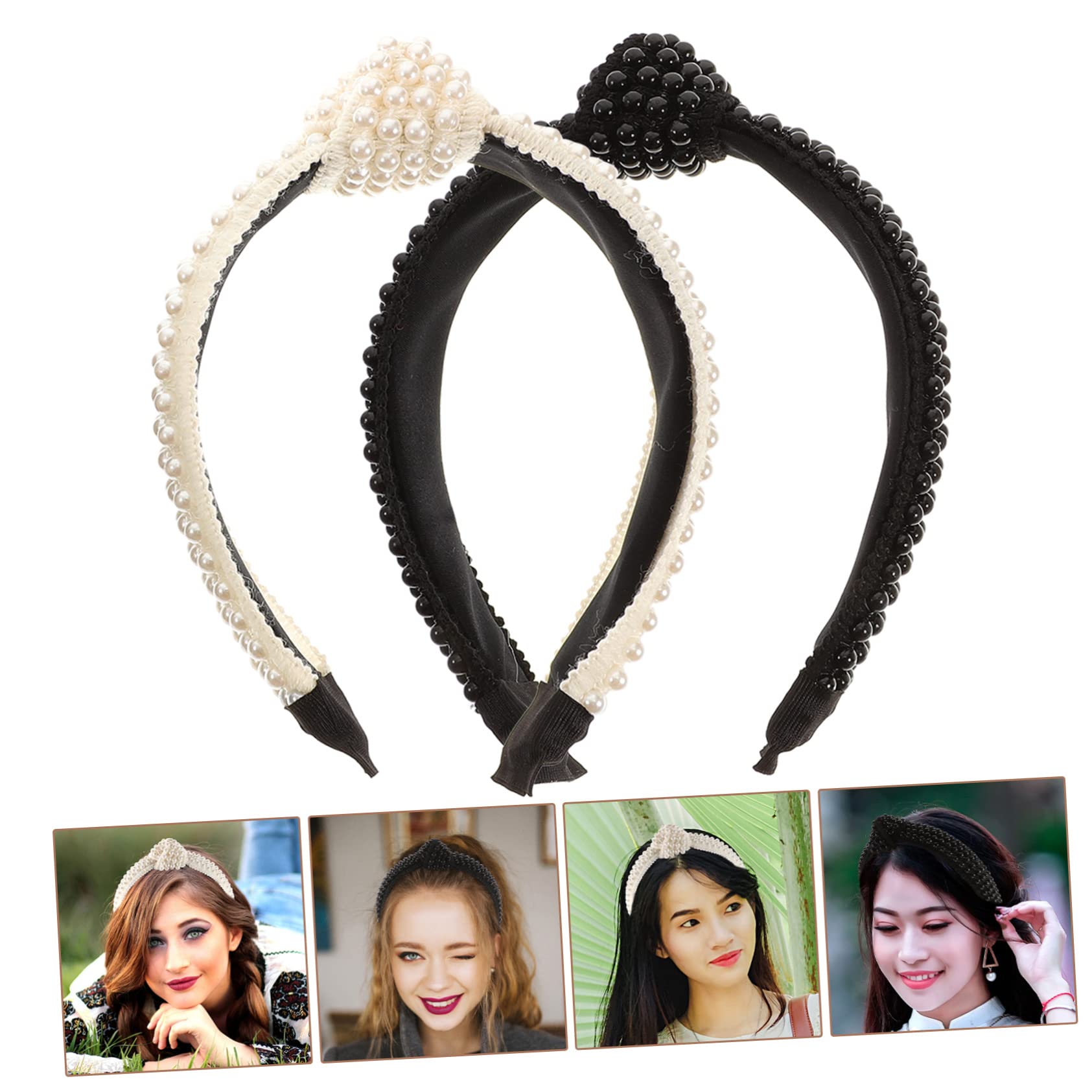 MAGICLULU 3 Set Fascia Per Da Donna Fascia Per Da Ragazza Per Accessori Per Per Occasioni Quotidiane 2 Pezzi * 3