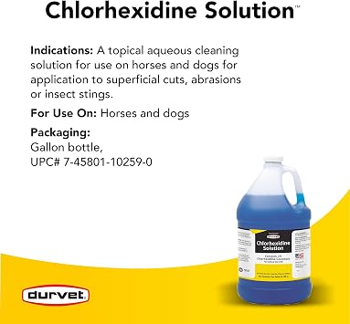 Chlorhexidine 2% for Horses & Dogs, One Gallon