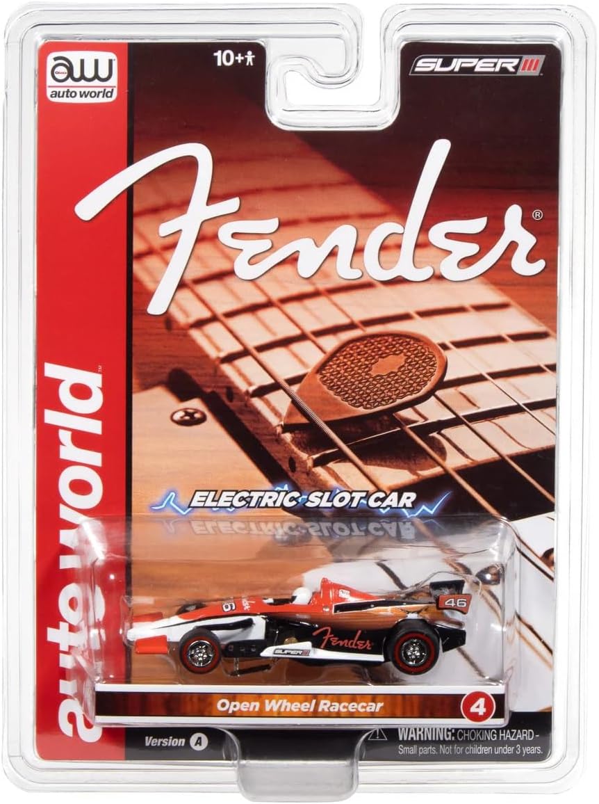 Auto World SC419-4RT Super III Indy Car Fender (Red Top) HO Scale Slot Car