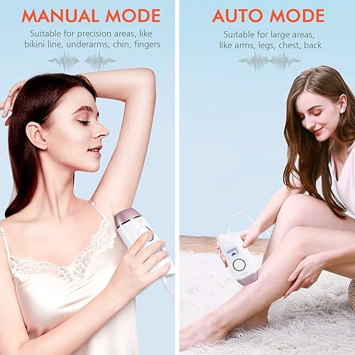 Miniatura 5 de IMENE Máquina de depilación permanente para mujeres y hombres, sistema IPL de 500,000 destellos con función de cuidado del hielo para uso doméstico