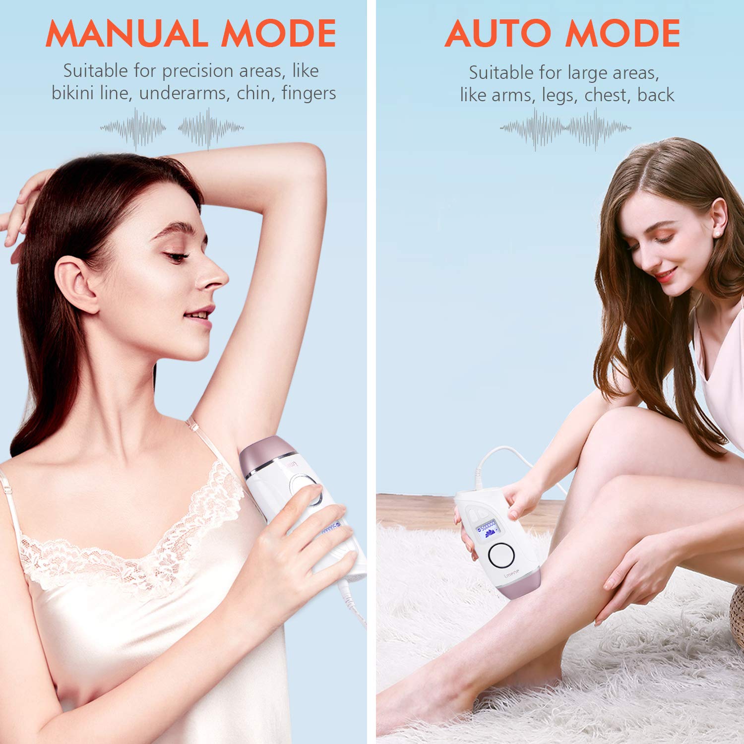 IMENE Permanent Hair Removal Machine for Women & Men, 500,000 Flashes IPL System with Ice Care Function for Full Body Home Use - Safest and Fastest IPL Technology - Image 5