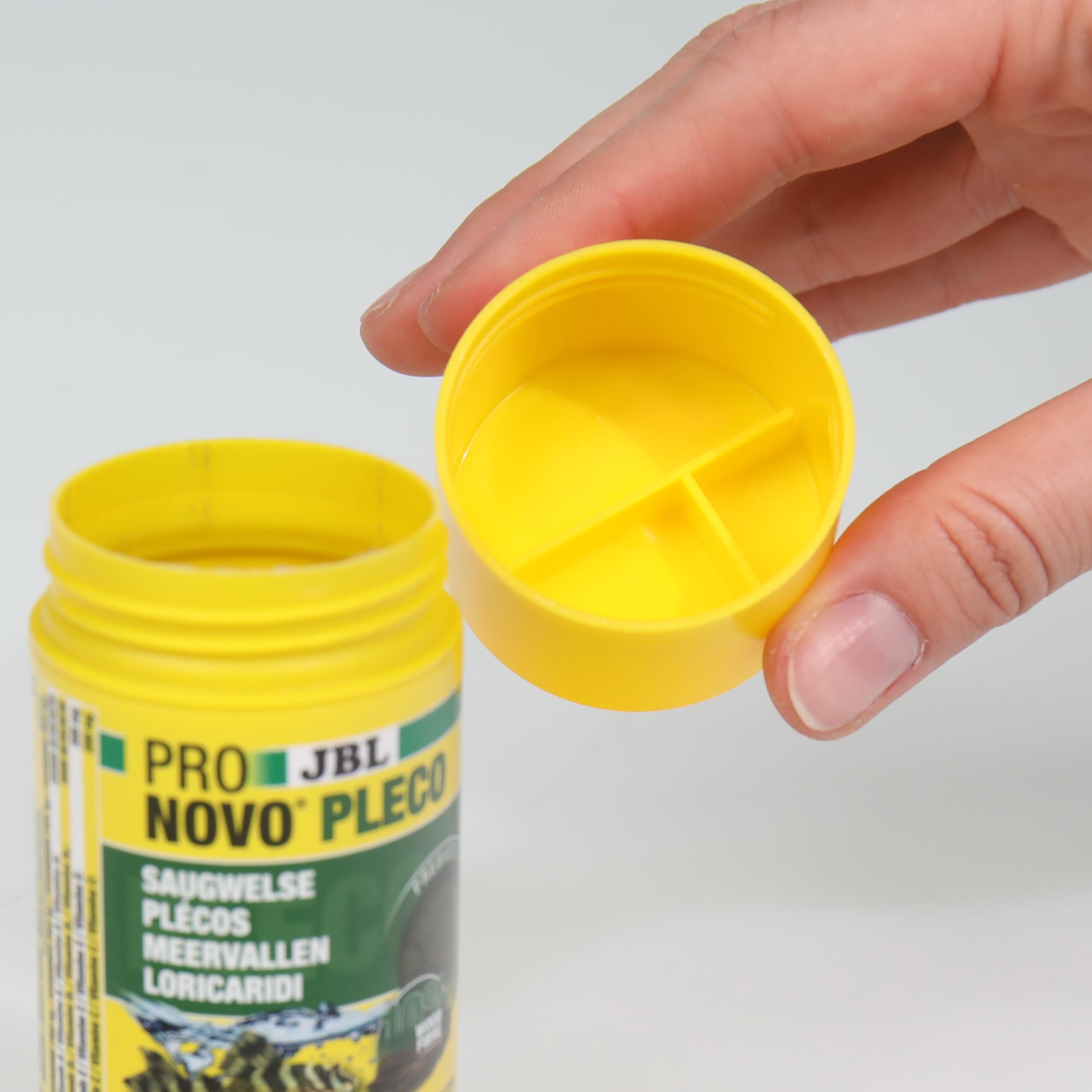 JBL PRONOVO PLECO WAFER, Futterwafer für Saugwelse von 1-20 cm, Fischfutter, Größe M, 100 ml