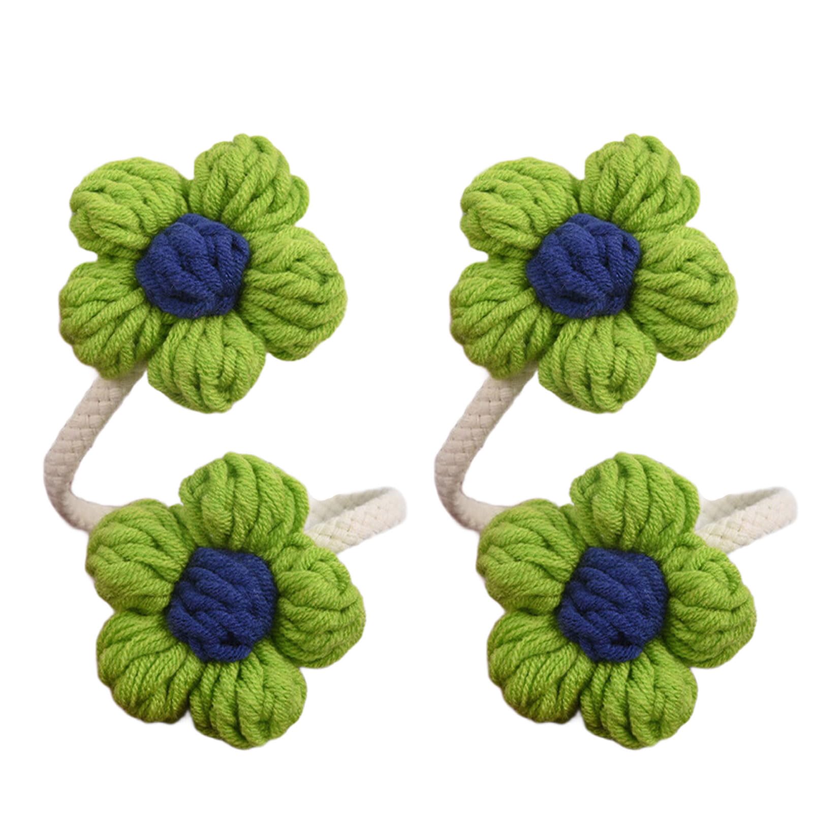 Retro Curtain Tiebacks Flower Holdbacks Curtains Holders Drapery Holdback Decorative Curtains Accessories Gift Tiebacks