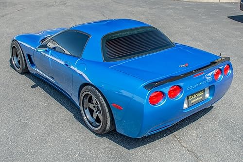 Miniatura 4 de Repuesto para todos los modelos Chevrolet Corvette C5 1997-2004 | ZR1 Alerón de ala de tapa trasera de estilo extendido (plástico ABS, pintado negro