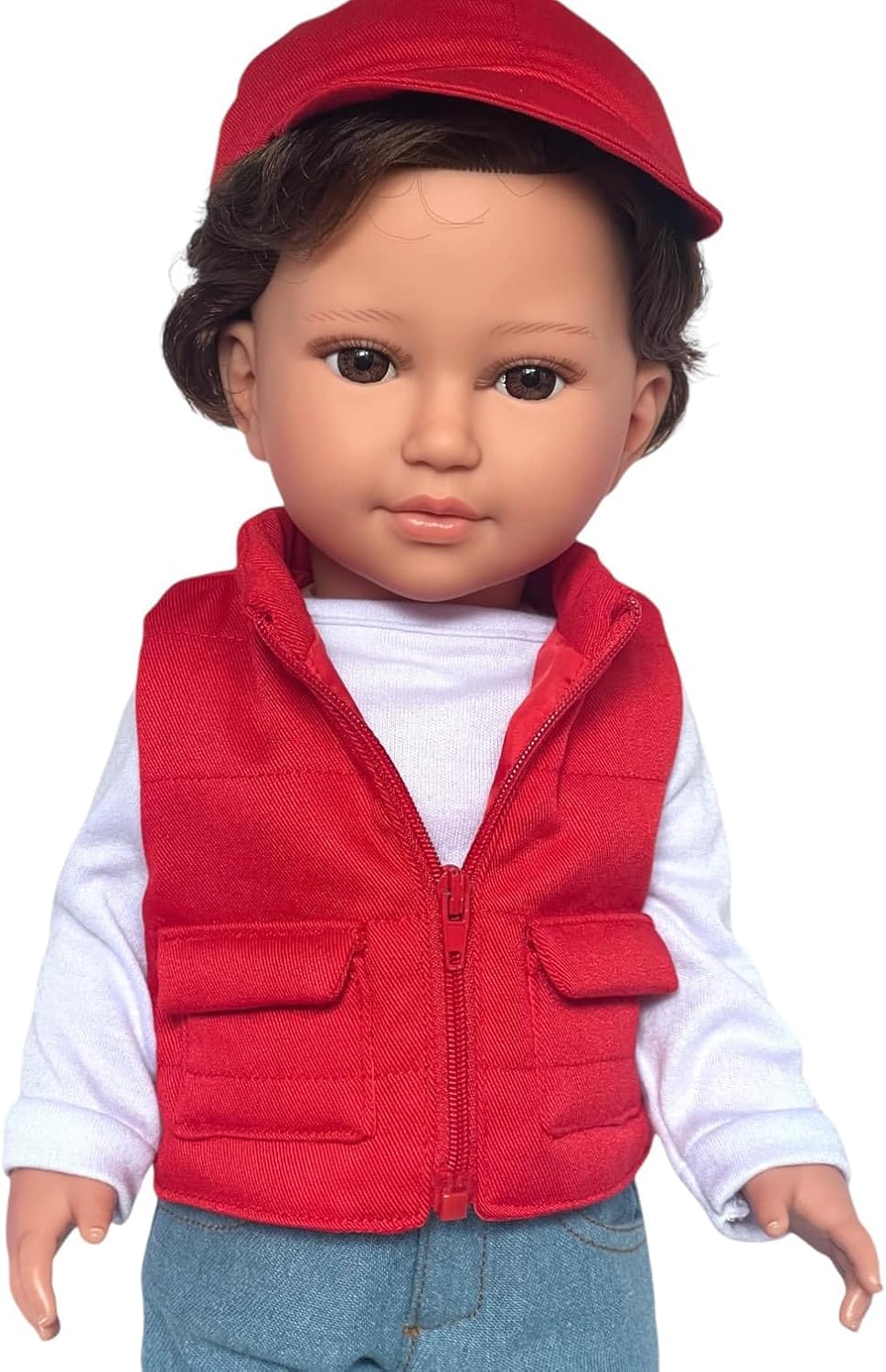 Kennedy and Friends Complete Outfits for 18 Inch Fashion Girl Dolls- 18 Inch Doll Clothes That Fits All 18 Inch Dolls (Red Set for Boys)