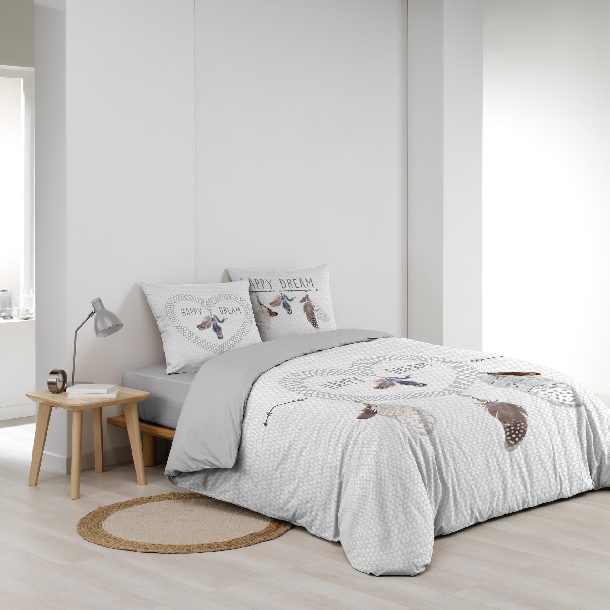 Douceur d'Intérieur Happy Dream - Juego de Cama, con 3 Piezas, 240 x 220 cm, 100% algodón