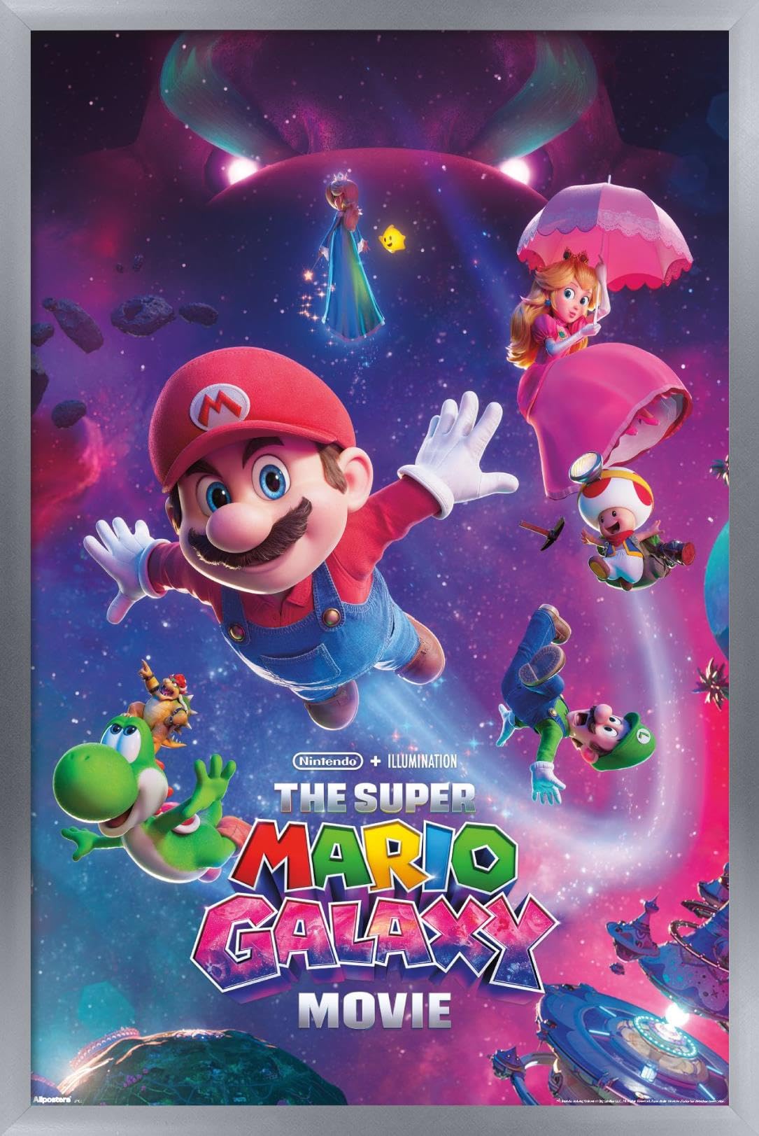 Nintendo The Super Mario Galaxy Movie (2026) - Key Art Wall Poster, 34L" x 22.4W", Unframed Version — view 12