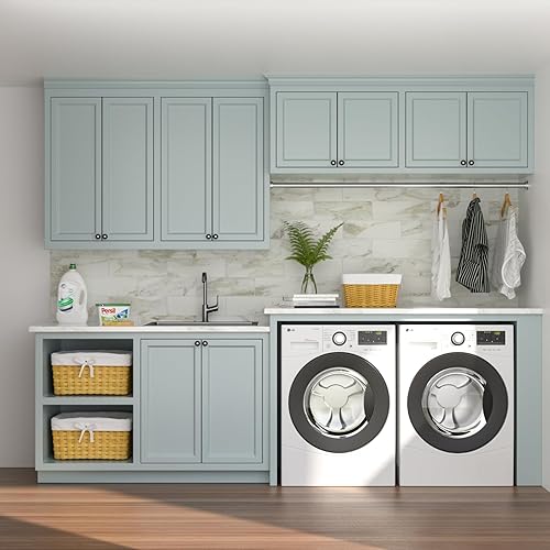 Miniatura 8 de Fregadero de lavandería negro de 25 x 22 pulgadas, montaje superior, NANO PVD, calibre 16, cuenco individual de acero inoxidable, fregadero grande y