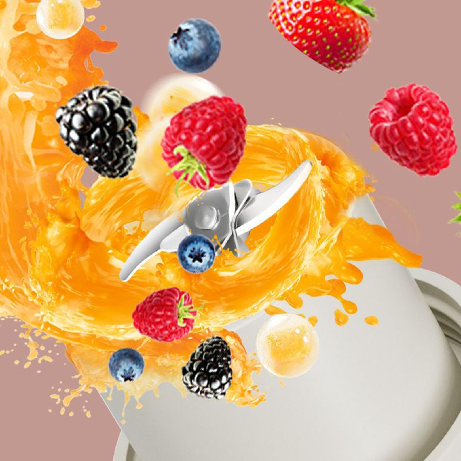 Piccolo frullatore – Blender Senza Fili ed Estrattore Di Succo Portatile | Mixer Milkshake Ricaricabile USB | Per Succo Latte Caffè Casa Sport All'aperto Bevande Proteine