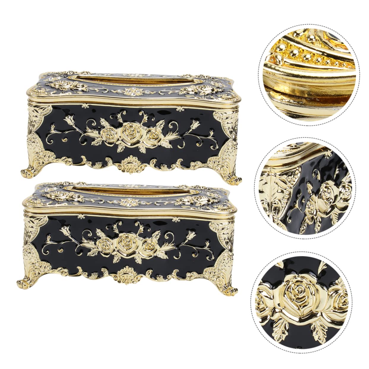PLAFOPE 2pezzi Scatola Porta Fazzoletti Decorativa Da Contenitore Per Estrazione Carta Organizer Da Tavolo Per Tovaglioli