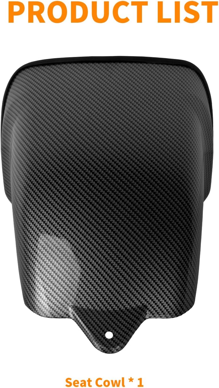 Rear Seat Cowls Cover Fit for Harley CVO Street Glide 2023–2025 CVO Road Glide FLTRXSE FLTRXSTSE 2023–2025 Black Carbon Fiber
