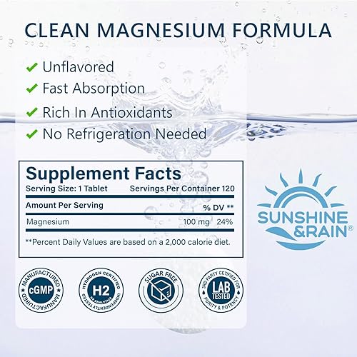 Miniatura 2 de Tabletas de hidrógeno molecular (H2) con magnesio  Tableta de agua de hidrógeno de 12 PPM para agua potable, rica en antioxidantes, apoya la salud