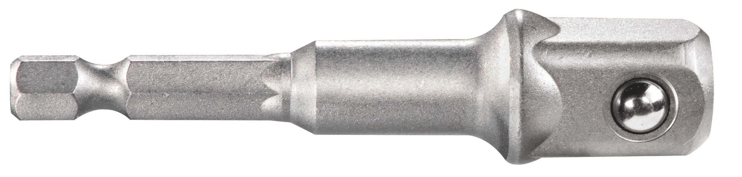Metabo - Adaptador 1/4 e6,3 auf 1/2 72mm prolongado para llaves de impacto de batería