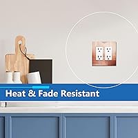 Vista 44 de LIDER LSWP-32M-W10P Placa sin tornillos acabado mate para interruptor, tamaño mediano de 2 segmentos de 4.88 x 4.92", policarbonato termoplástico