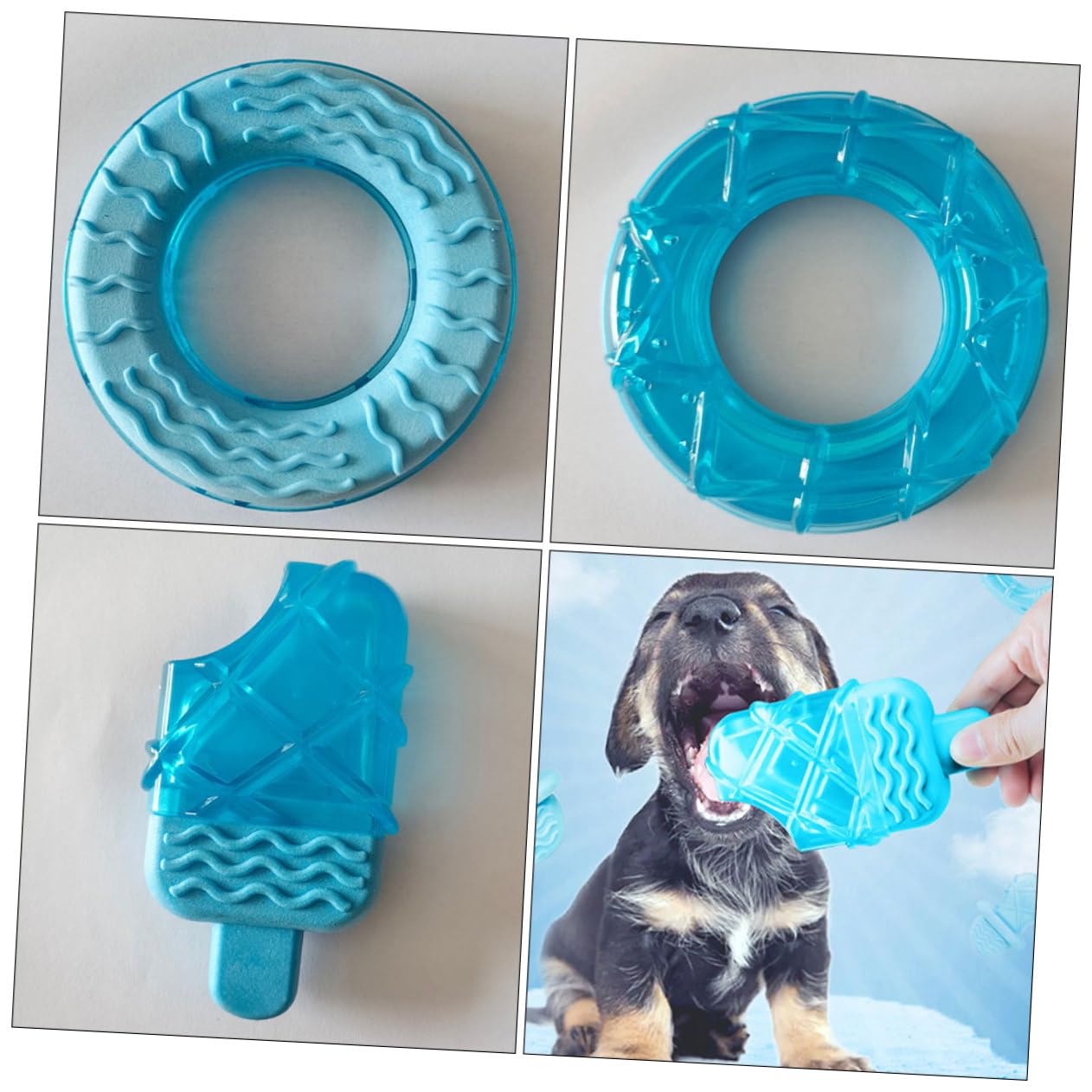BESPORTBLE 3 Juegos De Juguetes Congelables para La Dentición De Perros Juguete Masticable Refrescante para Mascotas Juguete Molar Resistente Al Desgaste 2 Piezas X 3