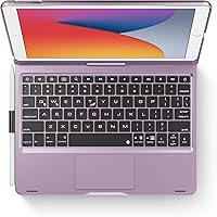 Vista 25 de edaiser Funda de teclado giratoria para Apple iPad mini 6ª 7ª generación a17 Pro, teclado Bluetooth compacto con trackpad retroiluminado RGB