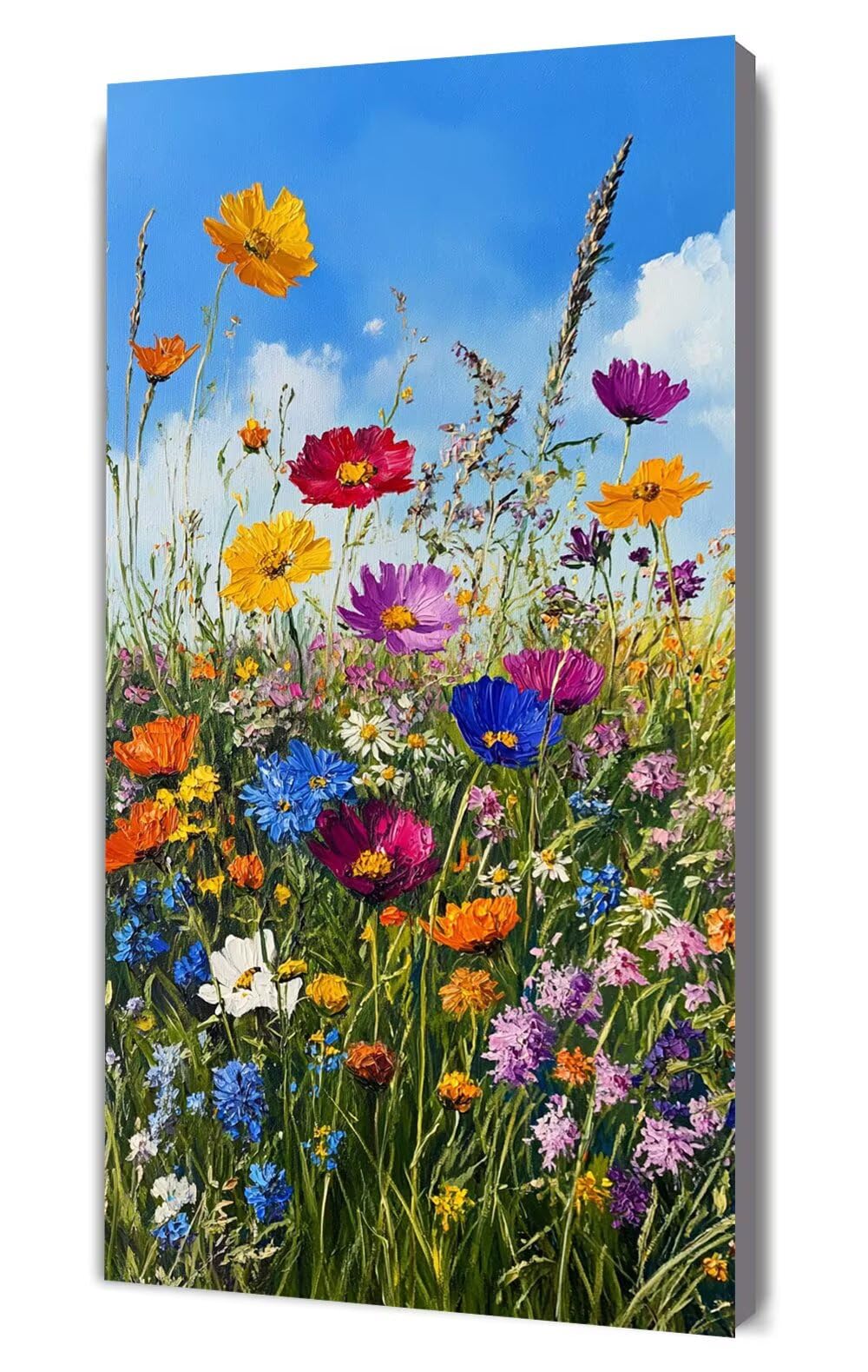 Dipingere con i Numeri fiore Cielo, Dipingere con i Numeri per Adulti Bambini Principianti, Fai da te Olio La Pittura di Numeri Kit, Hobby Creativi Adulti, Decor casa Donne Regalo 60x120cm s-201