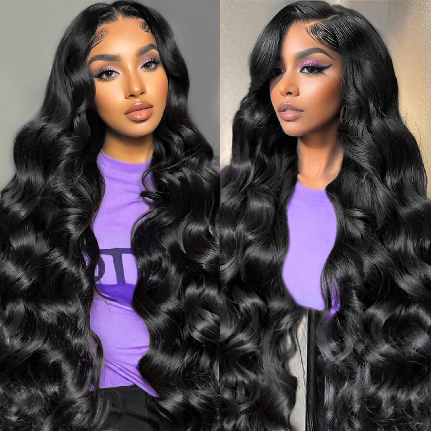 Body Wave Lace Front Wigs Human Hair Pre Plucked 13x4 HD Transparent Lace Front Wig 180% Density Glueless Frontal Wigs Brazilian Virgin Wig Human with