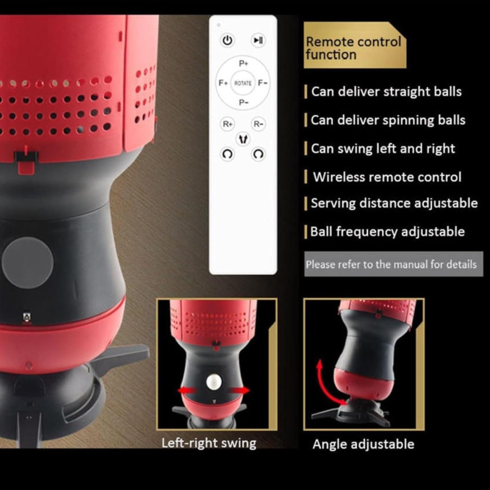 Macchina Professionale Per Servire A Tavolo Da Ping Pong, Lanciatore Automatico Di 90 Palline Con Telecomando, Velocità E Frequenza Regolabili, Per Allenamento
